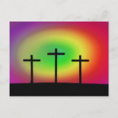 Drie Crosses gloed Briefkaart (Voorkant)