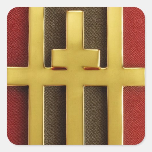 Drie Crosses Sticker (Voorkant)
