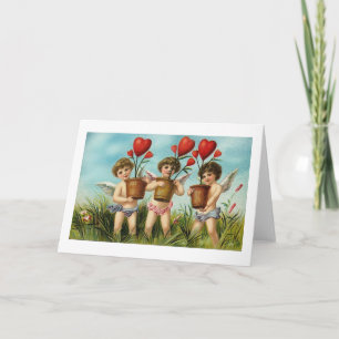 Drie Cupids (2) Feestdagen Kaart