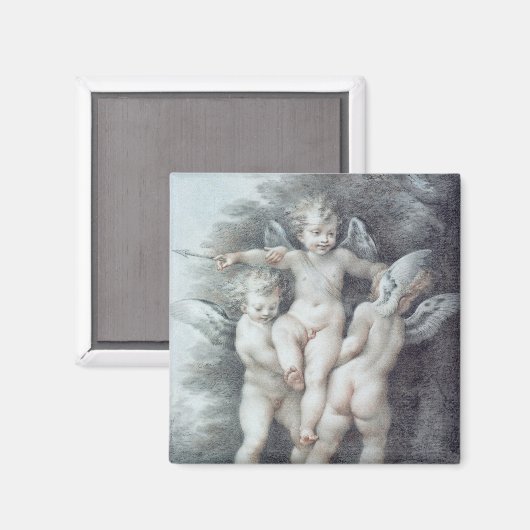 Drie Cupids Magneet (Voorkant / Achterkant)