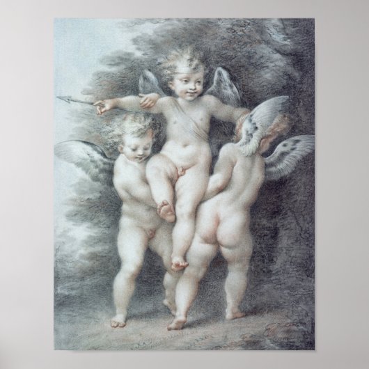 Drie Cupids Poster (Voorkant)