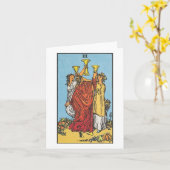 Drie cups blanco kaarten - Rider Waite Smith tarot (Gele Bloem)