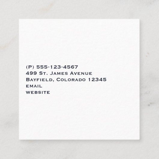 Drie Cute Cactus in Flower Pots Illustration Vierkante Visitekaartje (Achterkant)