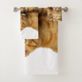 Drie Cute Ginger Cat Kittens Friends Head Foto - Bad Handdoek (Insitu)