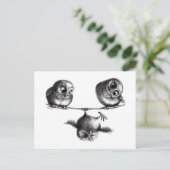 Drie Cute Happy Sporty Eigenaars Briefkaart (Staand voorkant)