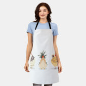 Drie Cute Kickens Schort (Gedragen)