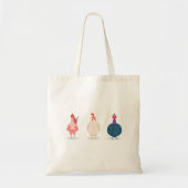 Drie Cute Kickens Tote Bag (Voorkant)