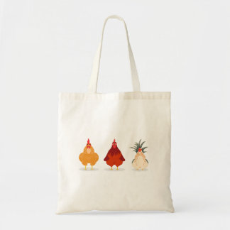 Drie Cute Kickens Tote Bag