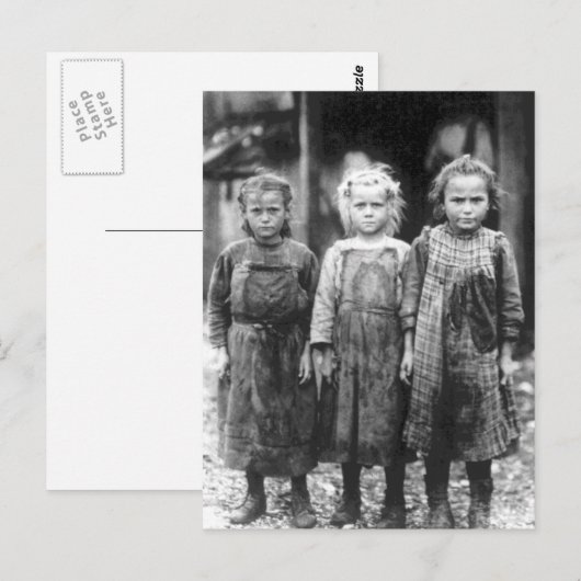 Drie Cute Little Girls  South Carolina Briefkaart (Voorkant / Achterkant)