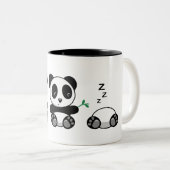 Drie Cute Little Pandas Tweekleurige Koffiemok (Voorkant rechts)