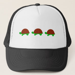 Drie Cute-schildpadden Trucker Pet