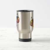 Drie Cute Whimsical Colorful Birds Reisbeker (Center)