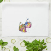 Drie Cute Whimsical Colorful Birds Theedoek (Gevouwen)