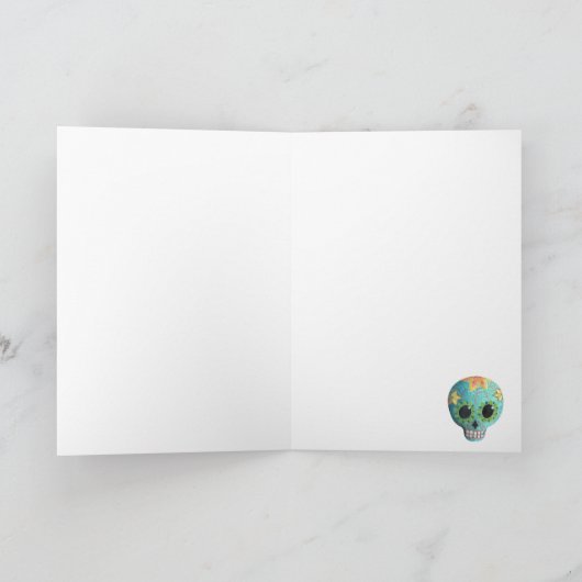 Drie dagen van de dode schedels kaart (Binnen)