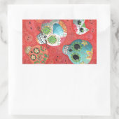 Drie dagen van de dode schedels rechthoekige sticker (Tas)