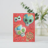 Drie dagen van de doden briefkaart (Staand voorkant)