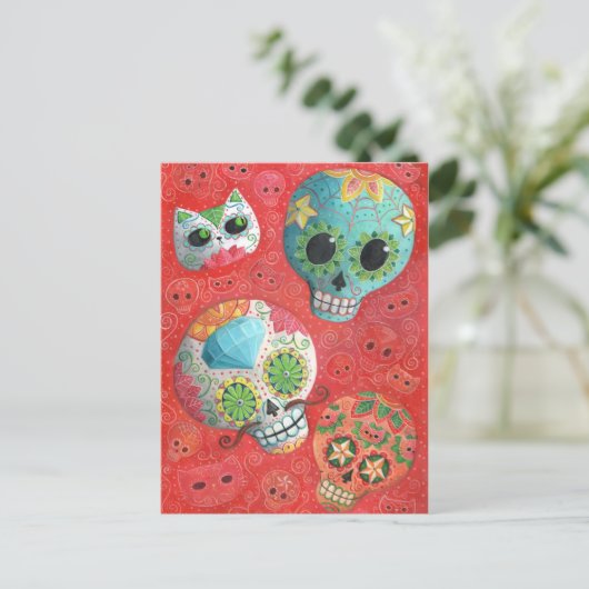 Drie dagen van de doden briefkaart (Staand voorkant)