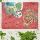 Drie dagen van de doden theedoek (Gevouwen)