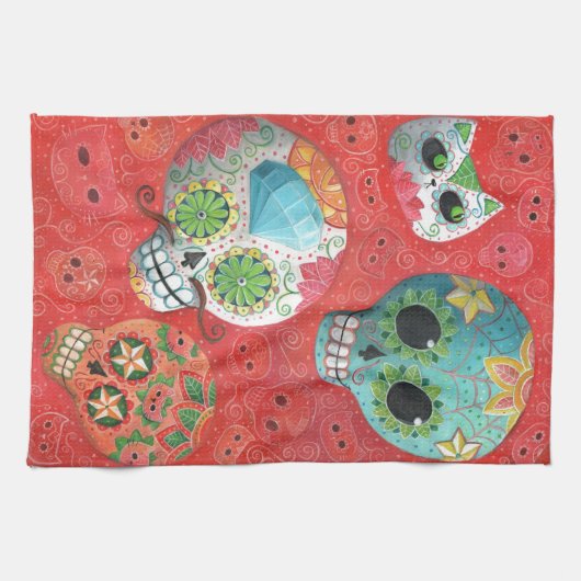 Drie dagen van de doden theedoek (Horizontaal)