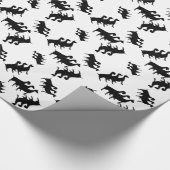 Drie Dairy Goats Silhouette Wrapping Paper Cadeaupapier (Hoek)