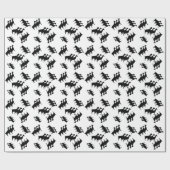 Drie Dairy Goats Silhouette Wrapping Paper Cadeaupapier (Vlak)