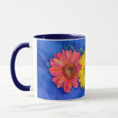 Drie Daisy Flowers Art Mok Cup (Links)