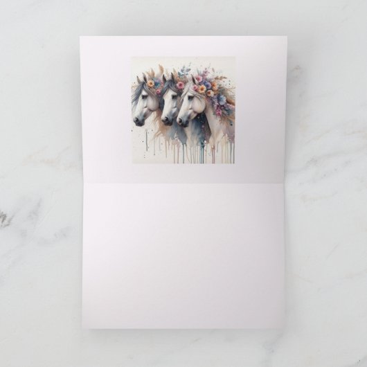 DRIE DAMES BLANK ALL-OCCASION KAART (Binnen)