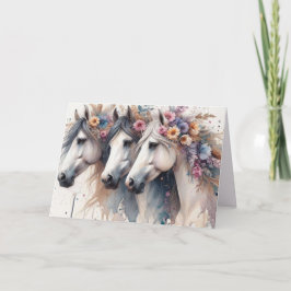 DRIE DAMES BLANK ALL-OCCASION KAART