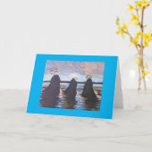 Drie Dames Card Kaart (Gele Bloem)