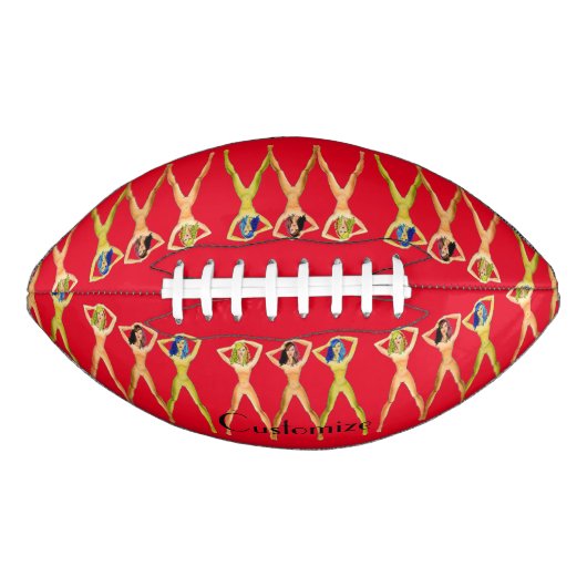 Drie dames met lange poten, permanent Thunder_Cove American Football (Voorkant)