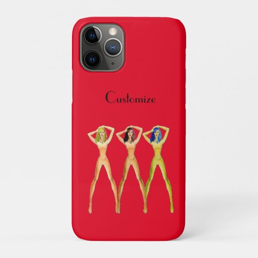 Drie dames met lange poten, permanent Thunder_Cove Case-Mate iPhone Case (Achterkant)