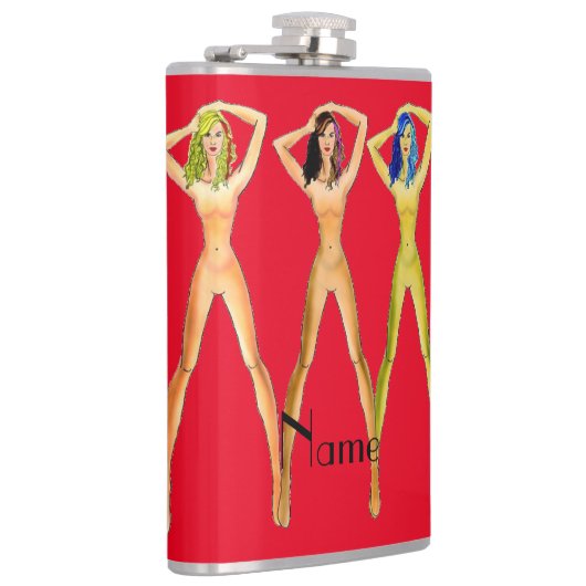 Drie dames met lange poten, permanent Thunder_Cove Heupfles (Rechts)