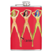 Drie dames met lange poten, permanent Thunder_Cove Heupfles (Voorkant)