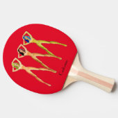 Drie dames met lange poten, permanent Thunder_Cove Tafeltennisbatje (Zijkant)