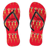 Drie dames met lange poten, permanent Thunder_Cove Teenslippers (Voetbed)