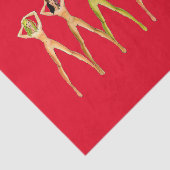 Drie dames met lange poten, permanent Thunder_Cove Tissuepapier (Detail)