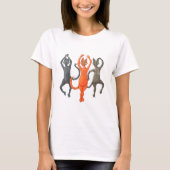 Drie dansende katten t-shirt (Voorkant)