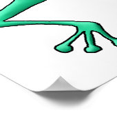 Drie dansende kikkers maken Poster af (Hoek)