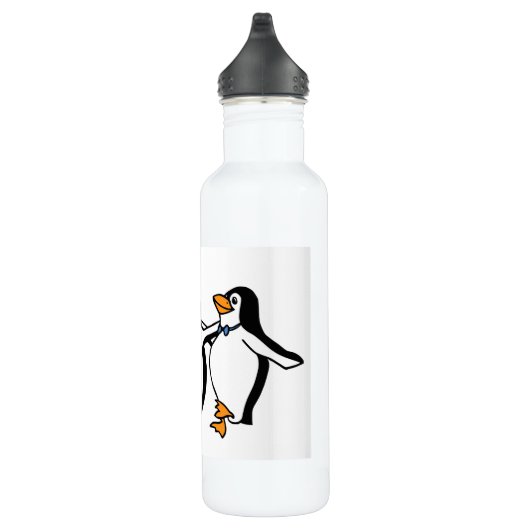 Drie dansende pinguïns waterfles  (Rechts)