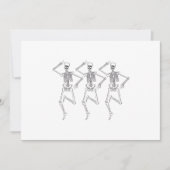 Drie dansende skeletten kaart (Voorkant)