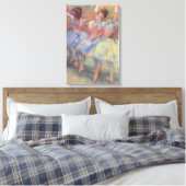 Drie danseressen van Edgar Degas, Kunst van het ba Canvas Afdruk (Insitu (Slaapkamer))