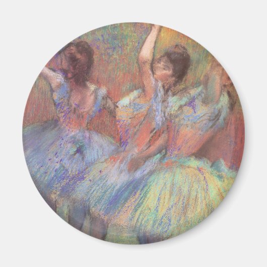 Drie danseressen van Edgar Degas Magneet (Voorkant)