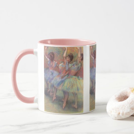 Drie danseressen van Edgar Degas Mok (Met donut)