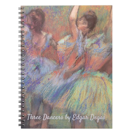 Drie danseressen van Edgar Degas Notitieboek (Voorkant)