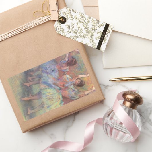Drie danseressen van Edgar Degas Rechthoekige Sticker (Geschenken)