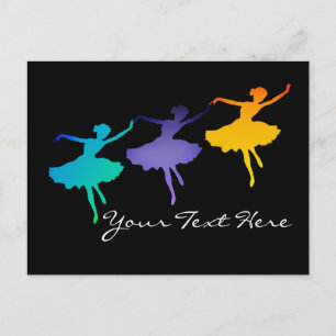 Drie dansers briefkaart