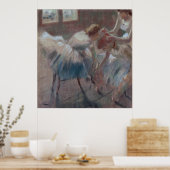 Drie dansers die zich voorbereiden op klasse - Edg Poster (Keuken)