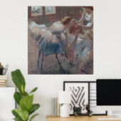 Drie dansers die zich voorbereiden op klasse - Edg Poster (Thuiskantoor)