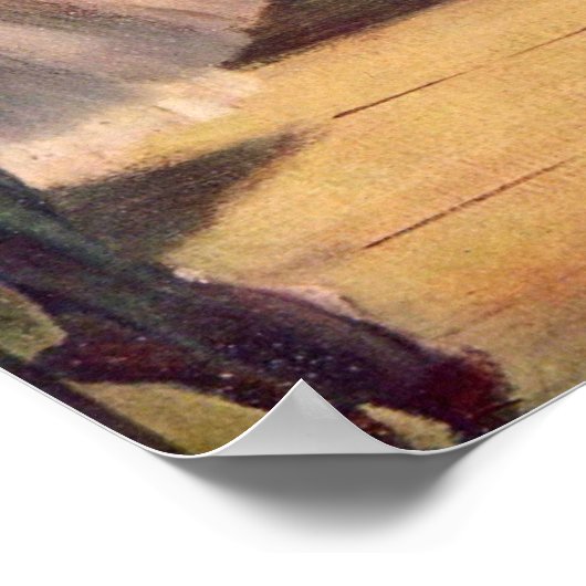 Drie dansers in een praktijkruimte door Edgar Dega Poster (Hoek)