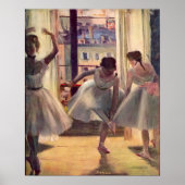 Drie dansers in een praktijkruimte door Edgar Dega Poster (Voorkant)
